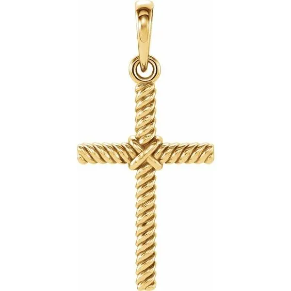 Rope Cross Pendant Hopman Jewelers Elkhart, IN