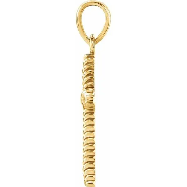 Rope Cross Pendant Image 2 Rasmussen Jewelers Spanish Fork, UT