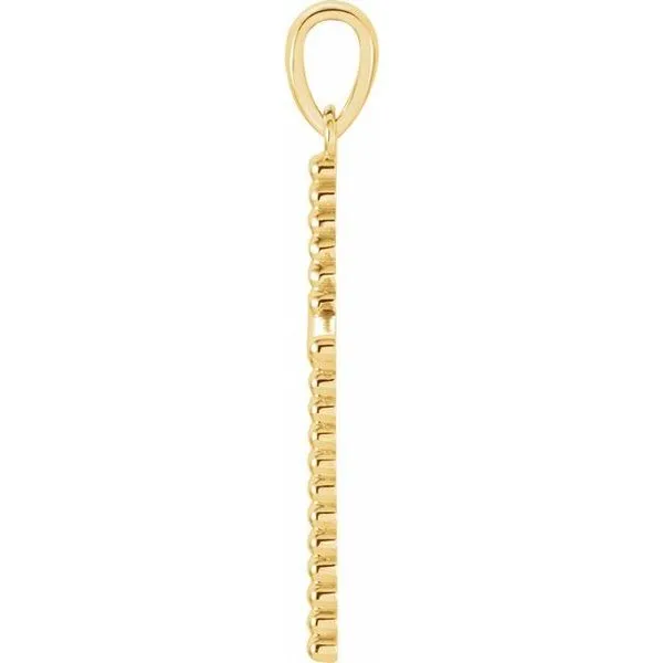 Beaded Cross Pendant Image 2 Hopman Jewelers Elkhart, IN