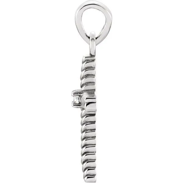 Rope Cross Pendant Image 2 James & Williams Jewelers Berwyn, IL