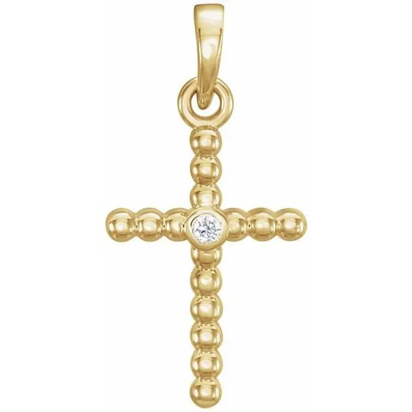 Beaded Cross Pendant Cherry Street Jewelers Tulsa, OK