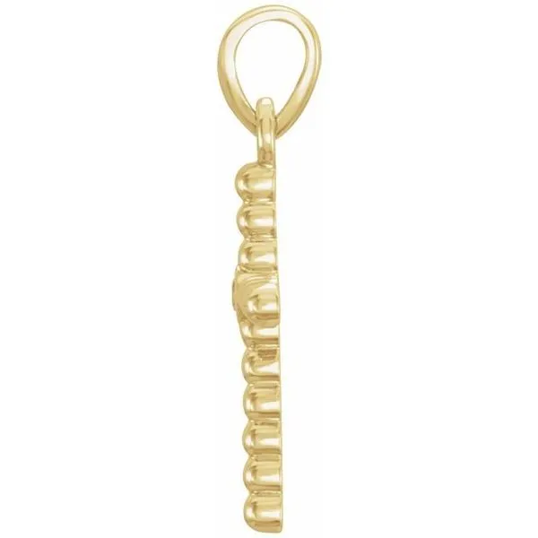 Beaded Cross Pendant Image 2 Cherry Street Jewelers Tulsa, OK