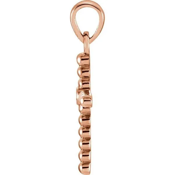 Beaded Cross Pendant Image 2 Arlene's Fine Jewelry Vidalia, GA