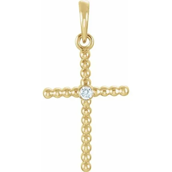 Beaded Cross Pendant Rick's Jewelers California, MD