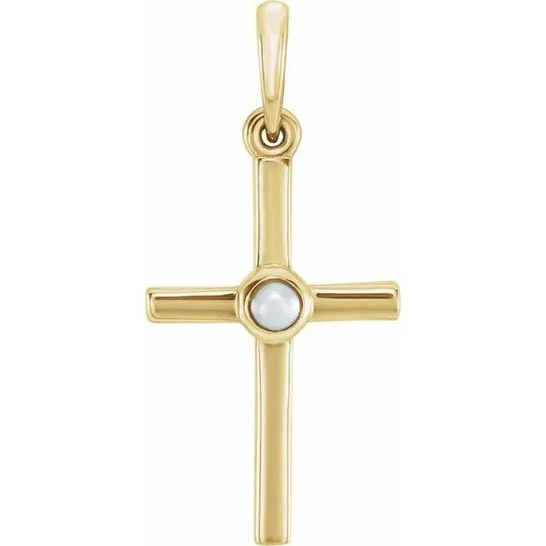 Pearl Cross Pendant Cherry Street Jewelers Tulsa, OK