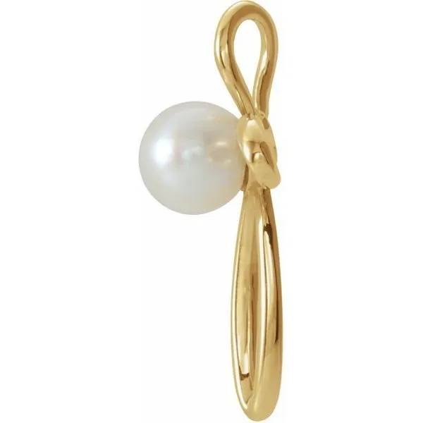 Pearl Cross Pendant Image 2 Hopman Jewelers Elkhart, IN