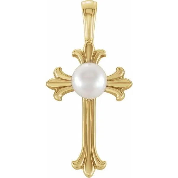 Pearl Cross Pendant Arlene's Fine Jewelry Vidalia, GA