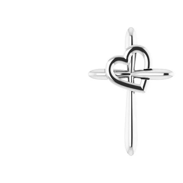 Cross with Heart Pendant Arnold's Jewelry and Gifts Logansport, IN
