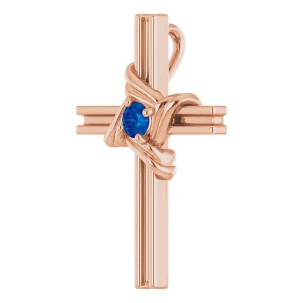 Accented Cross Pendant Image 2 J. Meredith Jewelers Delafield, WI
