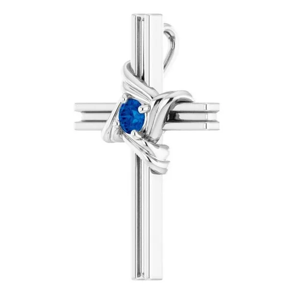 Accented Cross Pendant Image 2 D'Errico Jewelry Scarsdale, NY