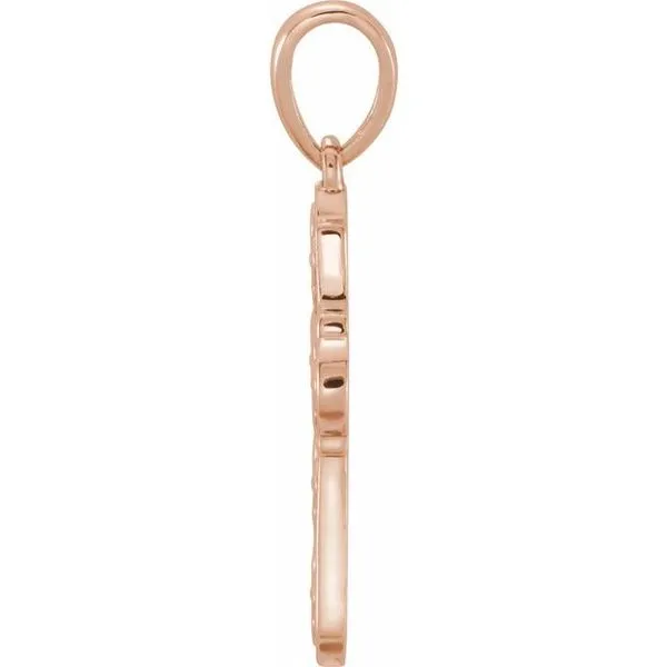 Ornate Floral-Inspired Cross Pendant Image 2 J. Meredith Jewelers Delafield, WI