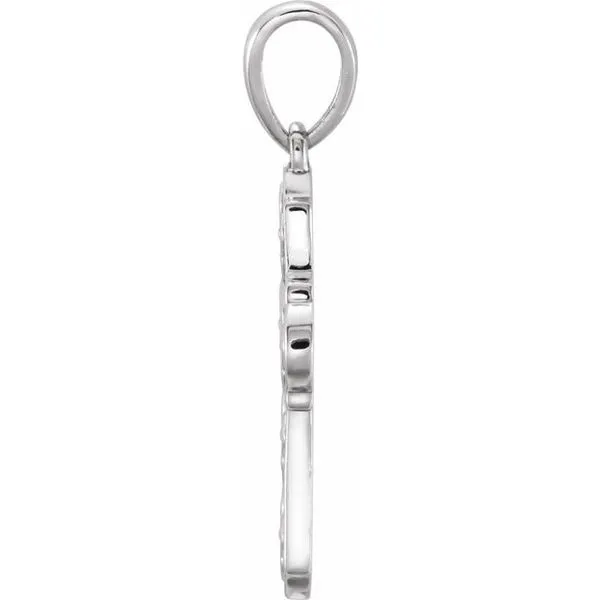 Ornate Floral-Inspired Cross Pendant Image 2 Rasmussen Jewelers Spanish Fork, UT