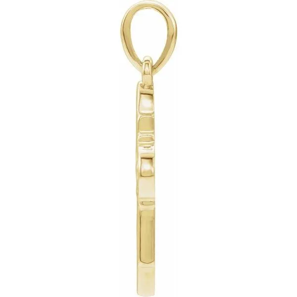 Leaf Cross Pendant Image 2 Hopman Jewelers Elkhart, IN