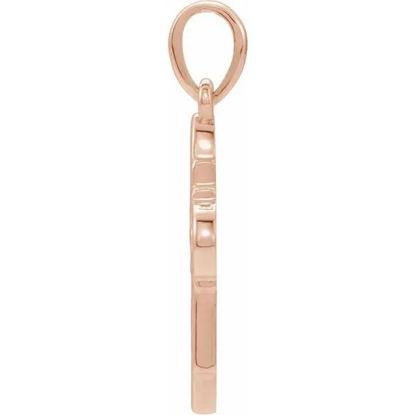 Leaf Cross Pendant Image 2 D'Errico Jewelry Scarsdale, NY