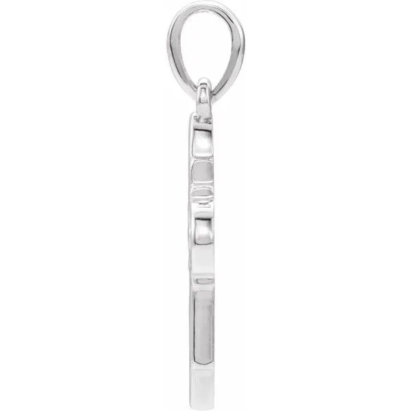 Leaf Cross Pendant Image 2 J. Meredith Jewelers Delafield, WI