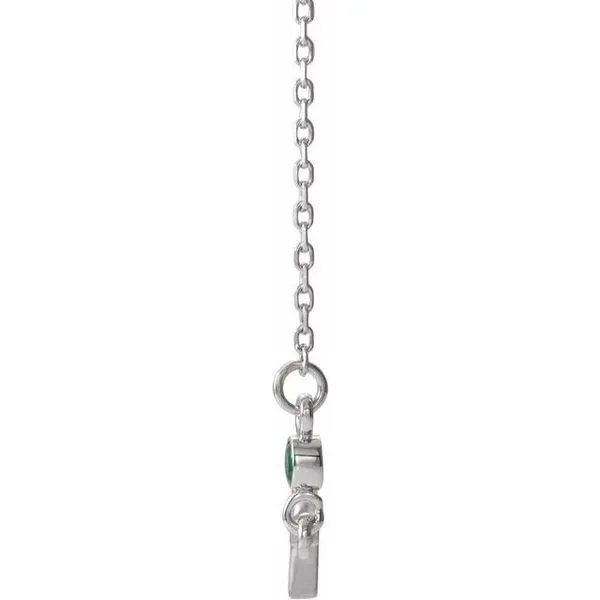 Accented Sideways Cross Necklace Image 2 Linwood Custom Jewelers Linwood, NJ