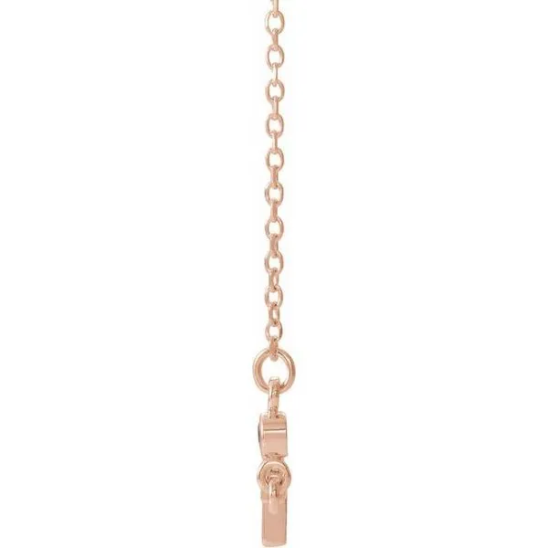 Accented Sideways Cross Necklace Image 2 Cherry Street Jewelers Tulsa, OK