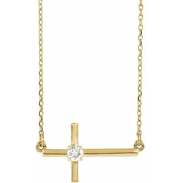 Sideways Cross Necklace Hopman Jewelers Elkhart, IN