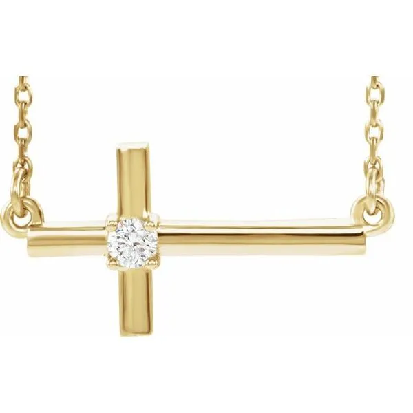 Sideways Cross Necklace Hopman Jewelers Elkhart, IN
