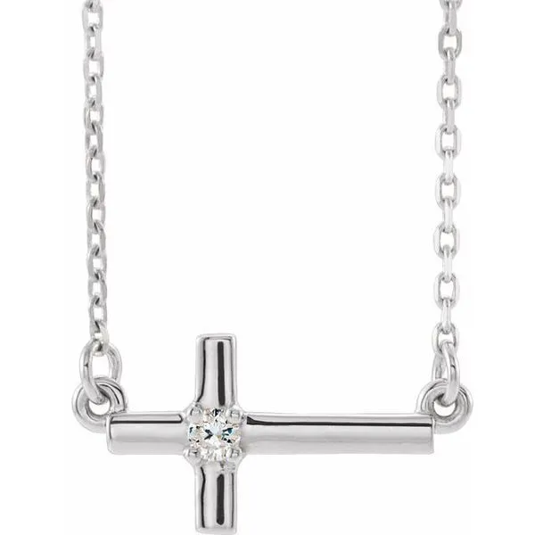 Sideways Cross Necklace Hopman Jewelers Elkhart, IN
