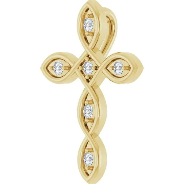 Accented Cross Pendant Image 2 Rasmussen Jewelers Spanish Fork, UT