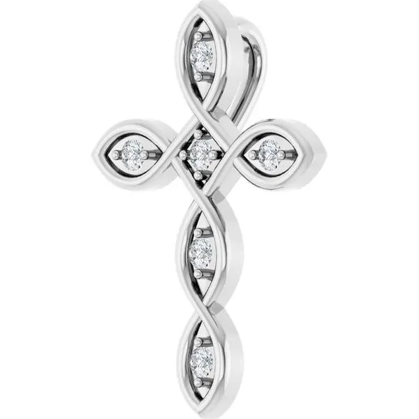 Accented Cross Pendant Image 2 Hopman Jewelers Elkhart, IN