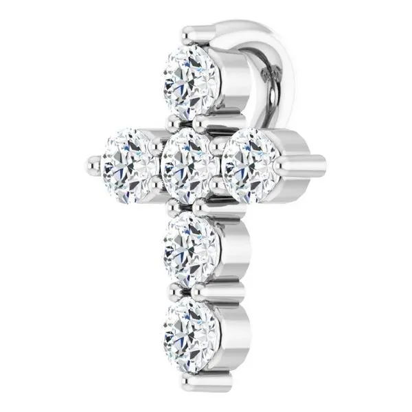 Accented Cross Pendant Image 2 Arnold's Jewelry and Gifts Logansport, IN