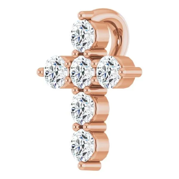 Accented Cross Pendant Image 2 J. Meredith Jewelers Delafield, WI