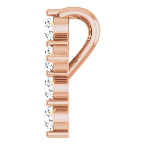 Accented Cross Pendant Image 3 J. Meredith Jewelers Delafield, WI