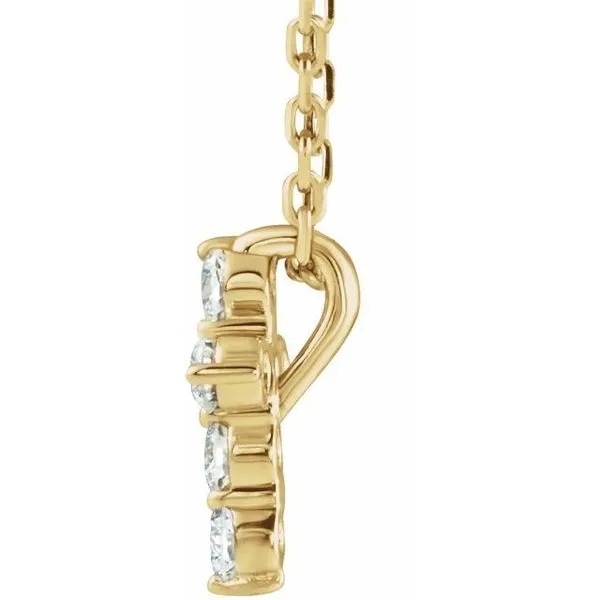 Accented Cross Necklace Image 2 Jewelry Design Studio Jensen Beach, FL
