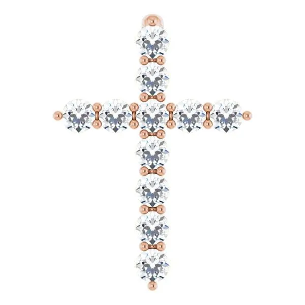 Accented Cross Pendant Image 2 Arnold's Jewelry and Gifts Logansport, IN
