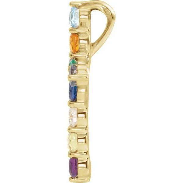 Accented Cross Necklace Image 2 Diny's Jewelers Middleton, WI