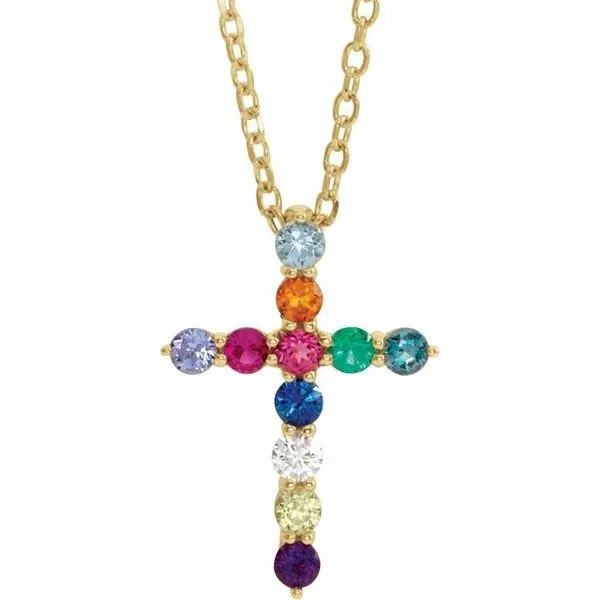 Accented Cross Necklace Jewelry Design Studio Jensen Beach, FL