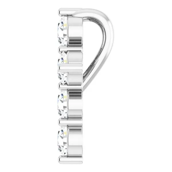 Accented Cross Pendant Image 3 M. J. Thomas Jewelers, Ltd. Stratford, CT