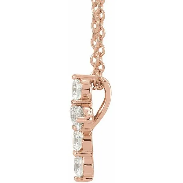 Accented Cross Necklace Image 2 Hopman Jewelers Elkhart, IN