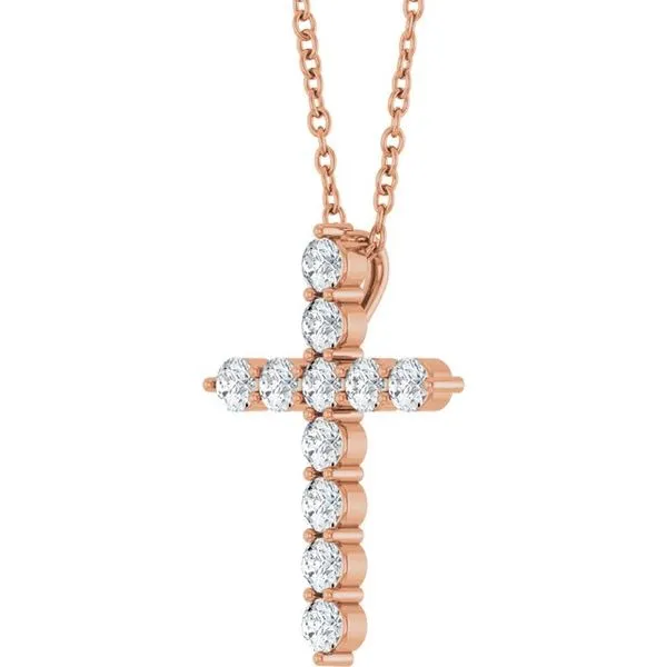 Accented Cross Necklace Image 2 Hopman Jewelers Elkhart, IN