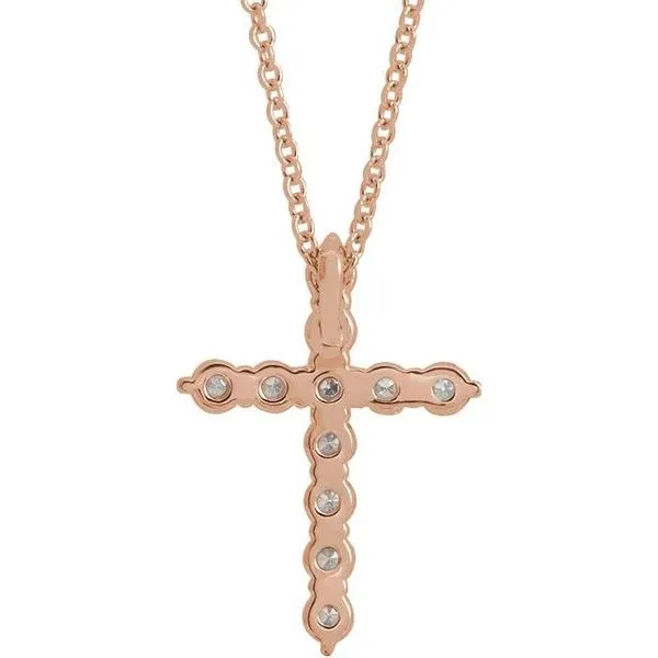 Accented Cross Necklace Image 3 Jewelry Design Studio Jensen Beach, FL