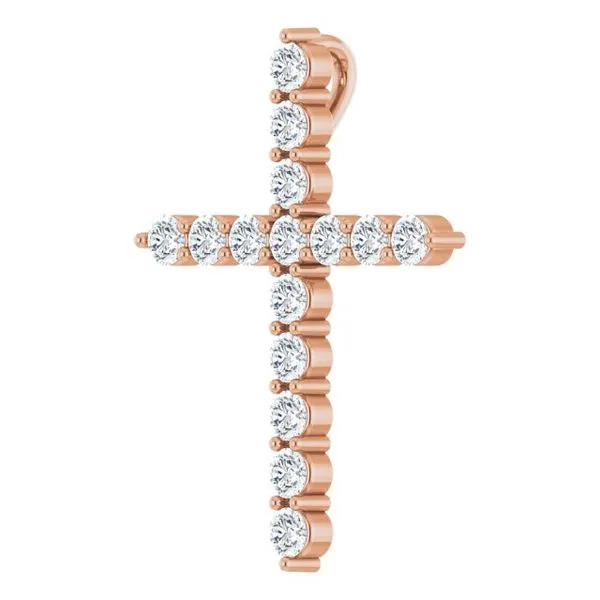 Accented Cross Pendant Image 2 Arnold's Jewelry and Gifts Logansport, IN