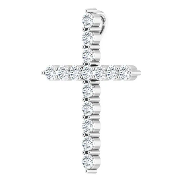 Accented Cross Pendant Image 2 Cherry Street Jewelers Tulsa, OK