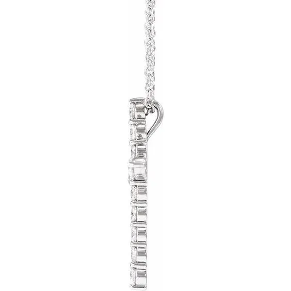 Accented Cross Necklace Image 2 Hopman Jewelers Elkhart, IN