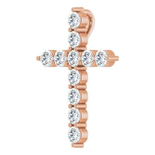 Accented Cross Pendant Image 2 Douglas Jewelers Conroe, TX
