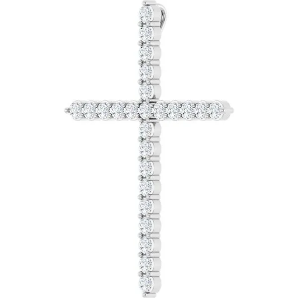 Accented Cross Pendant Image 2 Rasmussen Jewelers Spanish Fork, UT