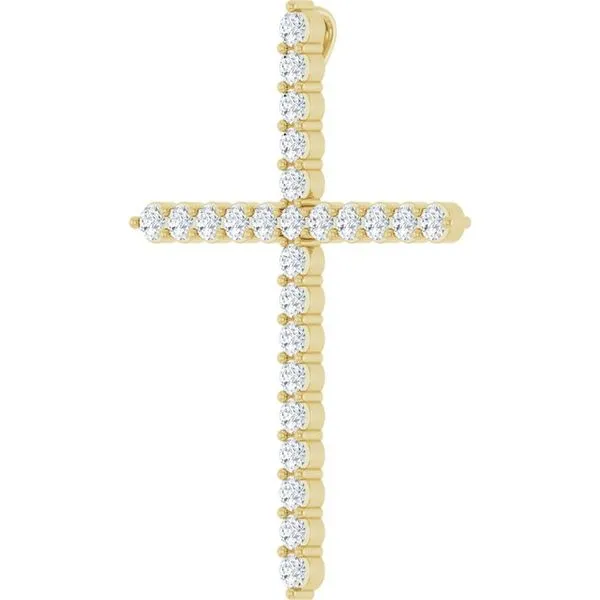 Accented Cross Pendant Image 2 Hart's Jewelers Grants Pass, OR