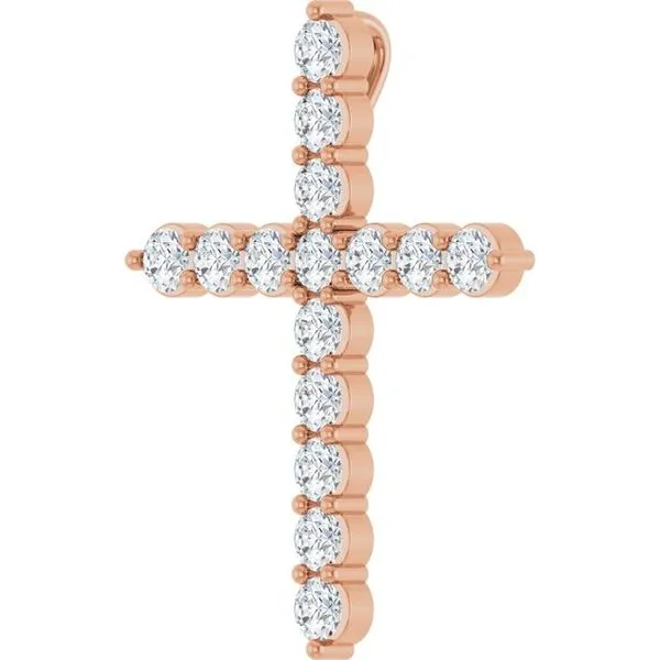 Accented Cross Pendant Image 3 Spath Jewelers Bartow, FL