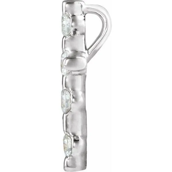 Accented Cross Pendant Image 2 Hopman Jewelers Elkhart, IN