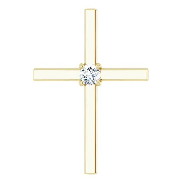 Solitaire Cross Pendant Hopman Jewelers Elkhart, IN