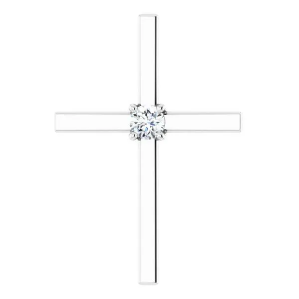 Solitaire Cross Pendant Hopman Jewelers Elkhart, IN