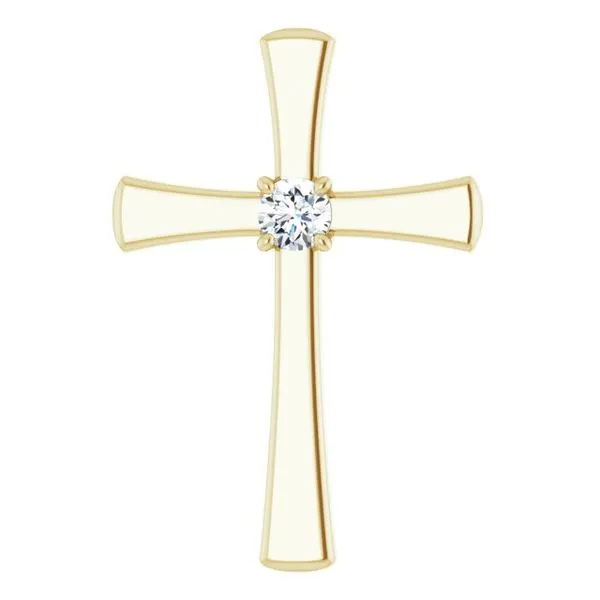 Solitaire Cross Pendant J. Meredith Jewelers Delafield, WI