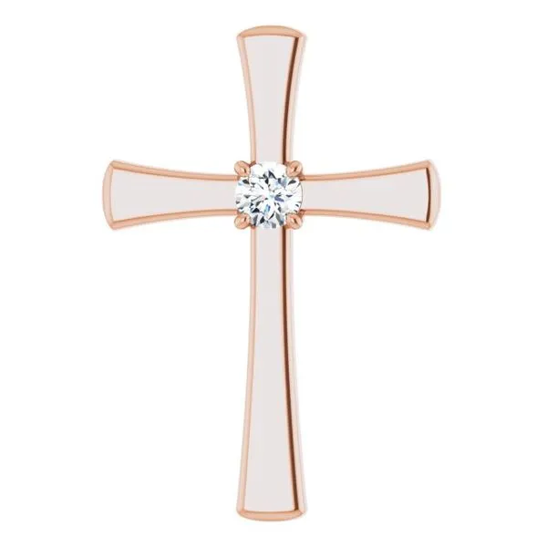 Solitaire Cross Pendant J. Meredith Jewelers Delafield, WI