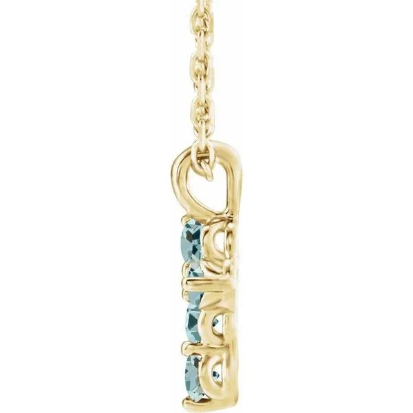 Accented Cross Necklace Image 2 Cherry Street Jewelers Tulsa, OK